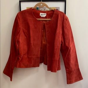 Bagatelle Terracotta Suede Blazer